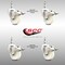 Service Caster 3 Inch 316SS Nylon Wheel Swivel 1/2 Inch Threaded Stem Caster Set Lock Brake SCC SCC-SS316TSTTL20S314-NYS-121315-4 - alternate 5